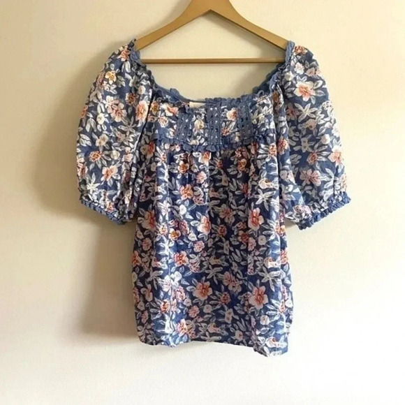 Solitaire Floral Flowy Boho Blouse - Picture 3 of 12